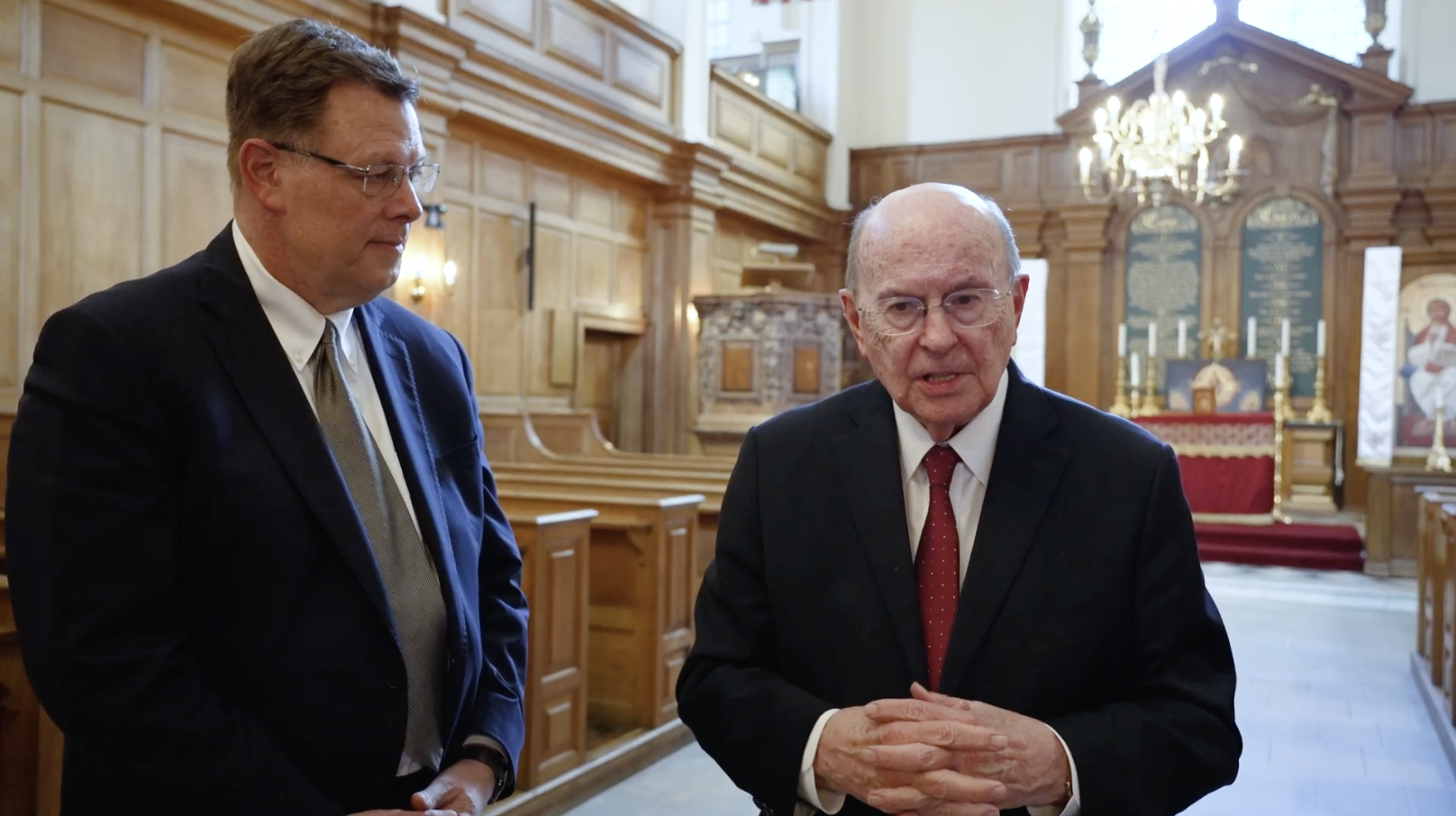 Apostles from the Church of Jesus Christ of Latter-day Saints participate in faith leaders round table